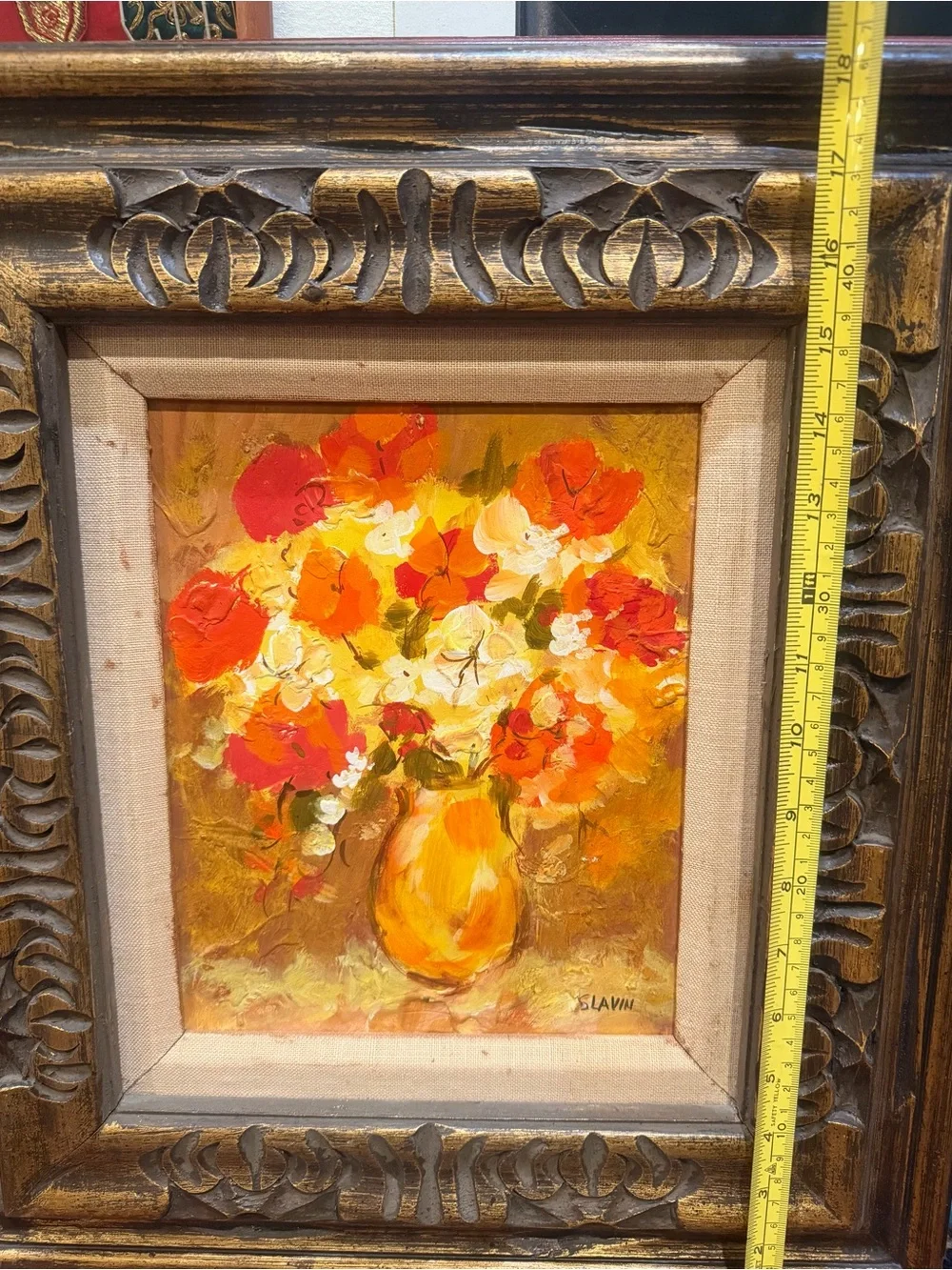 Sergey Slavin (b. 1955), Untitled, Floral Still-Life Oil Painting on Board